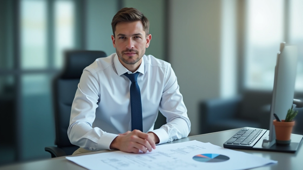 Person reviewing building permits and architectural plans at desk